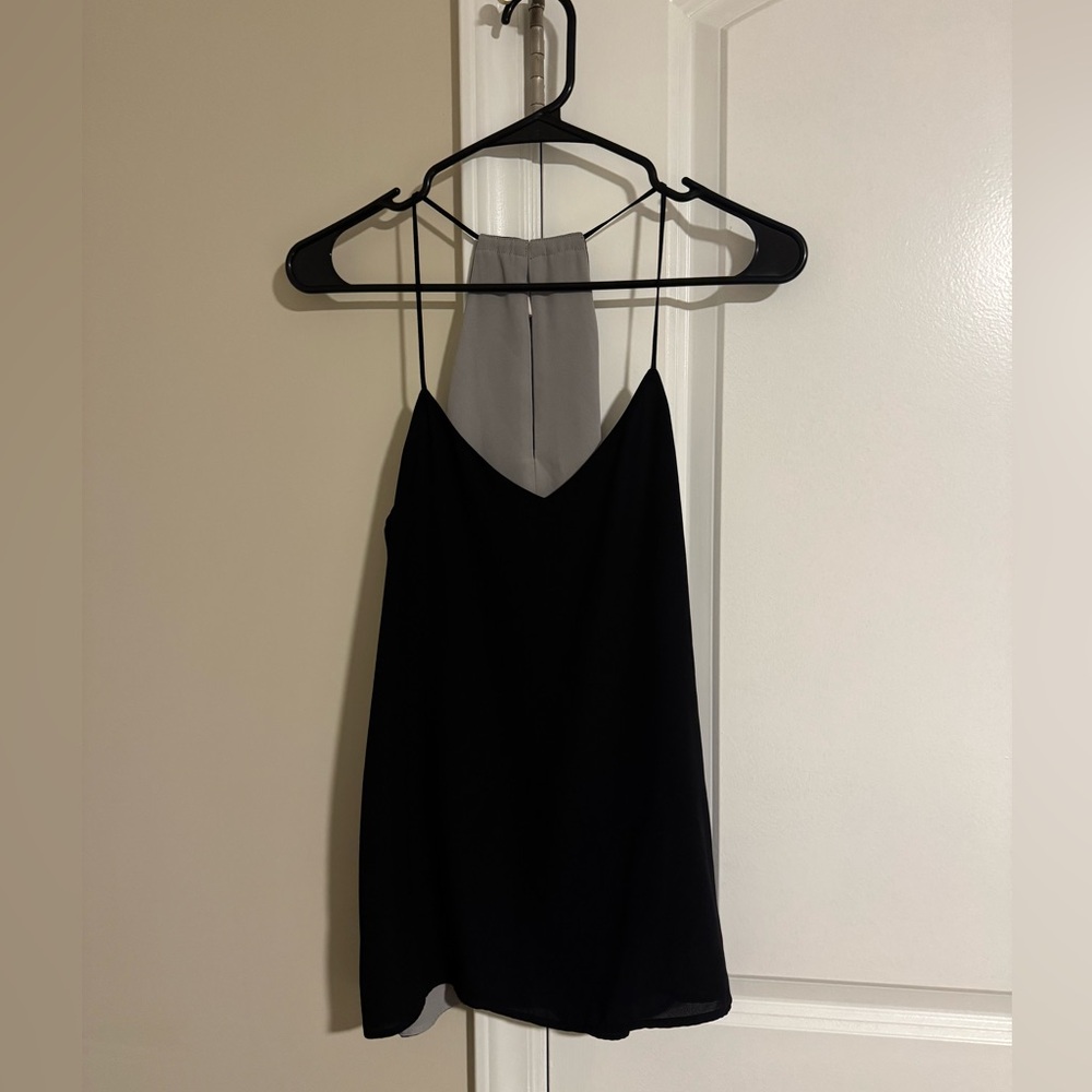 Express Black and Gray Camisole Top